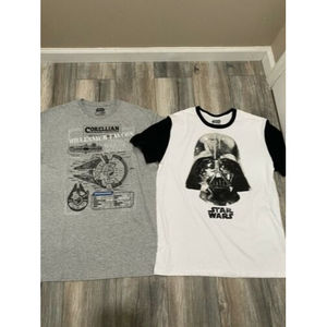 2 Fifth Sun Star Wars Short Sleeve T-shirts Size Large